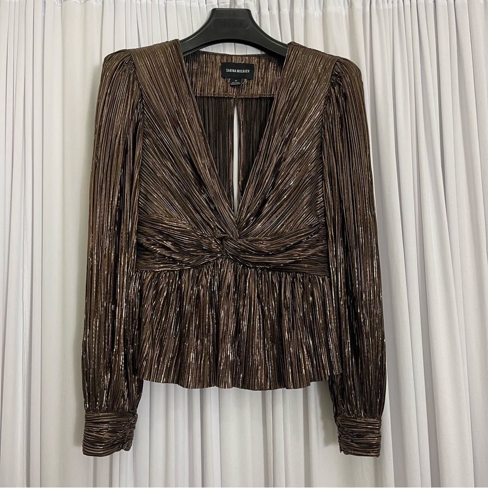 Sabina Musayev Ifat Top in Dark Brown - Picture 4 of 9